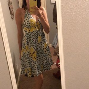 Betsy Johnson Floral Retro Halter Dress